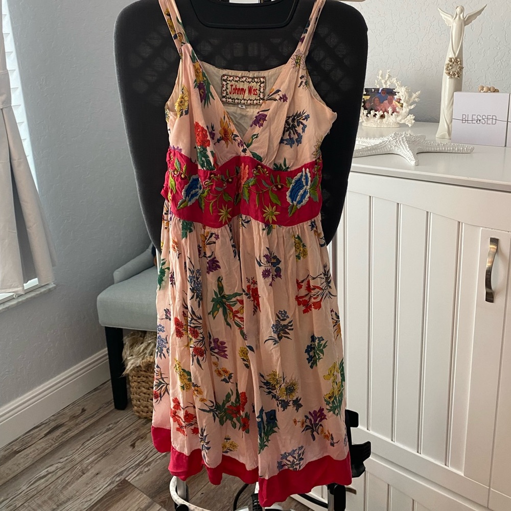 Johnny Was silk summer dress.